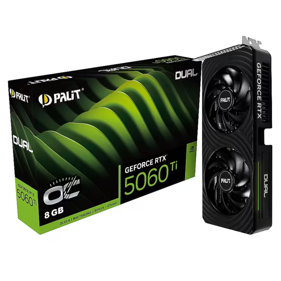 Videokarte Palit GeForce RTX 5060 Ti Dual OC 8GB - NE7506TT19P1-GB2062D