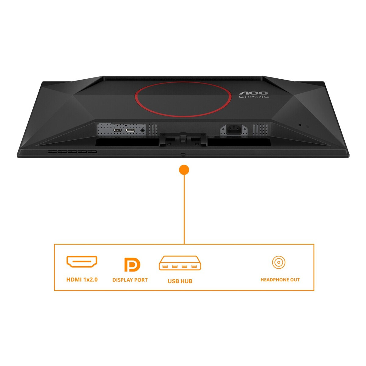 Monitors AOC G4 26.5" Black and Red Q27G41ZDF - foto 3