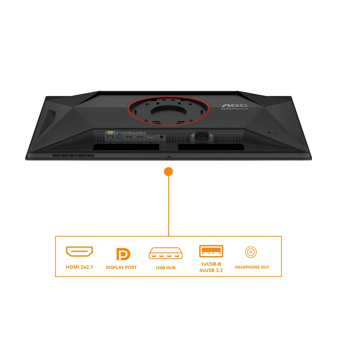 Monitors AOC G4 27" Black and Red Q27G4ZD - foto 3