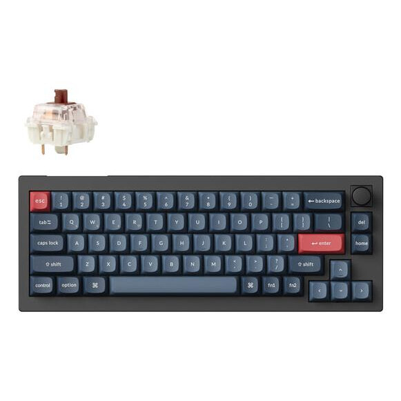 Tastatūra KEYCHRON WRL V2 MAX RGB/CARBON BLACK (V2M-D3)