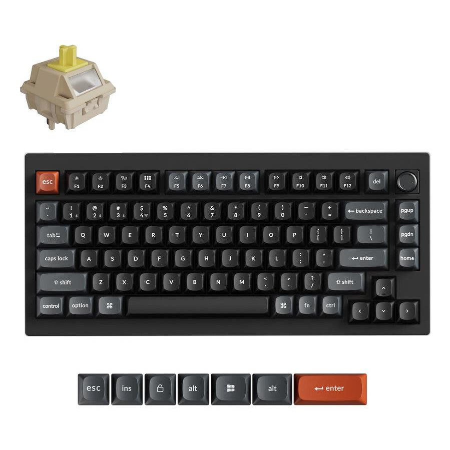 Tastatūra KEYCHRON WRL V1 ULTRA/BLACK (V1U-D4)