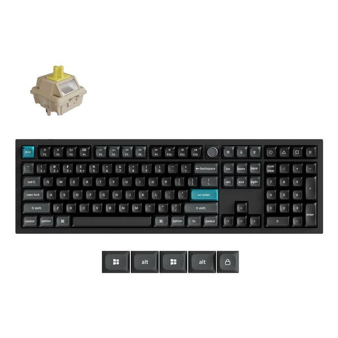 Tastatūra KEYCHRON WRL Q6 ULTRA/BLACK (Q6U-M4)