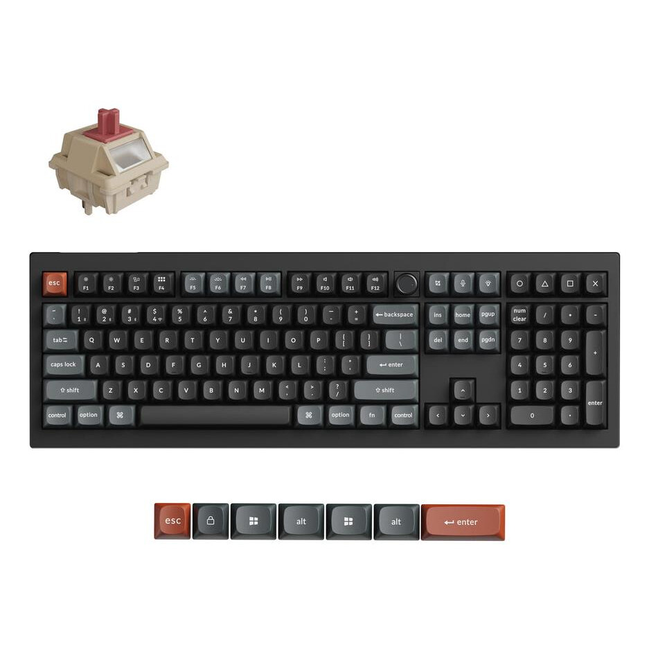 Tastatūra KEYCHRON WRL V6 ULTRA/BLACK (V6U-D1)