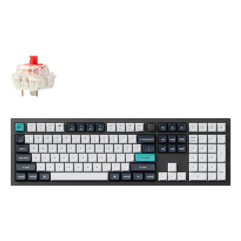 Tastatūra KEYCHRON WRL Q6 MAX RGB/CARBON BLACK (Q6M-M1)