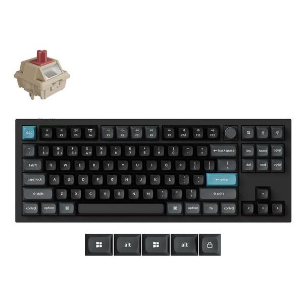 Tastatūra KEYCHRON WRL Q3 ULTRA/BLACK (Q3U-M1)