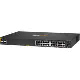 Slēdzis (komutators) HPE Aruba Networking CX 6000 24p 10M/100M/1G Class4 PoE 4p SFP 1G 370W Black (R8N87B/ABB)