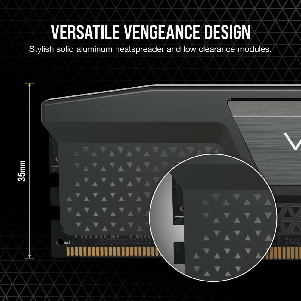 Mémoire vive 32GB DDR5 5200MHz Corsair Vengeance (CMK32GX5M2B5200C40) (2x16GB KIT) - photo 3