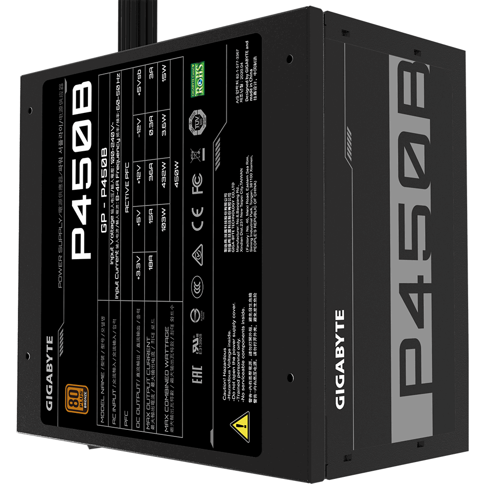 Alimentation électrique 450W Gigabyte GP-P450B - photo 2