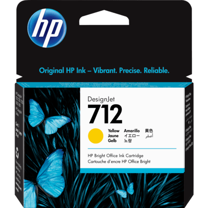 Cartouche HP 3ED69A (№712) Yellow