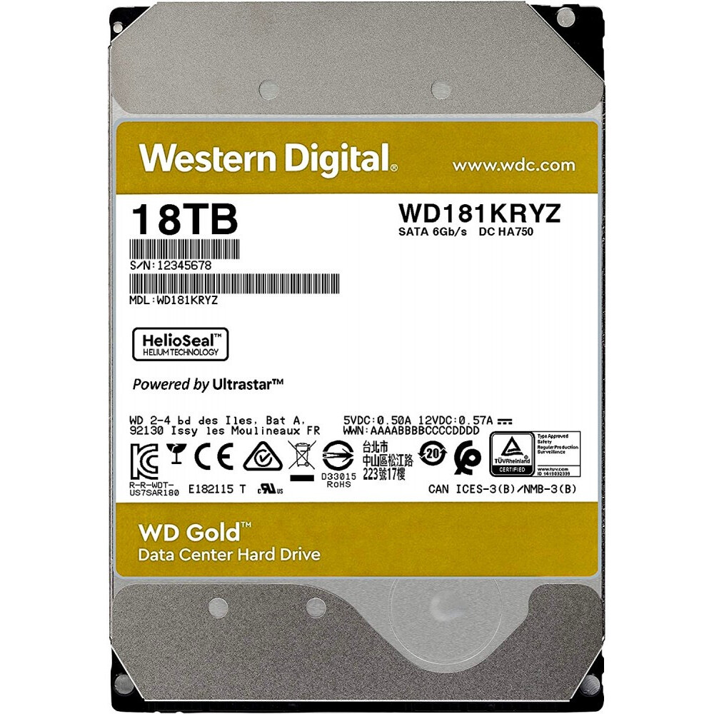 Disque dur 18TB SATA-III WD Gold (WD181KRYZ) - photo 2