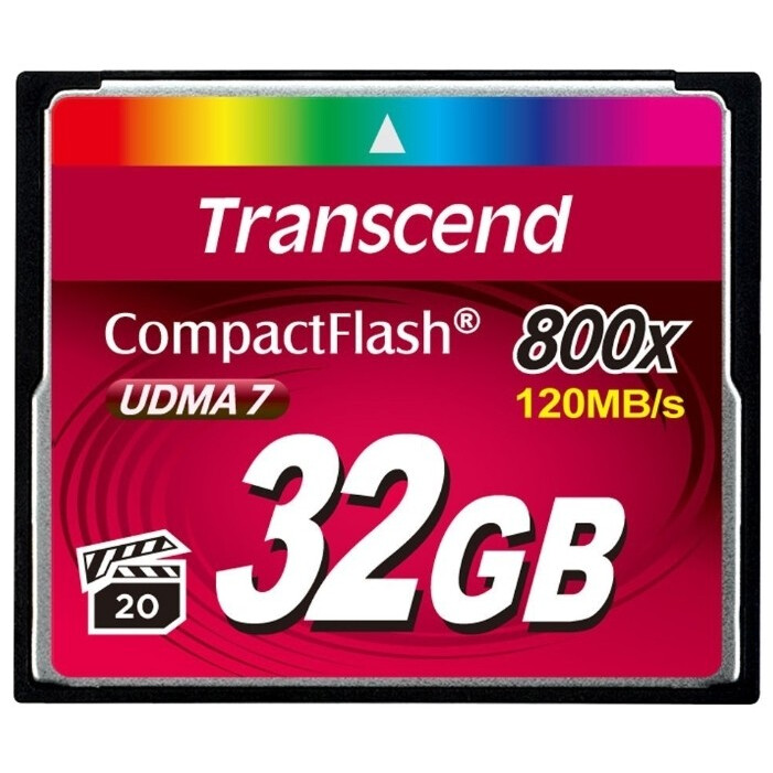 Atmiņas kartes 32Gb Compact Flash Transcend 800x (TS32GCF800)