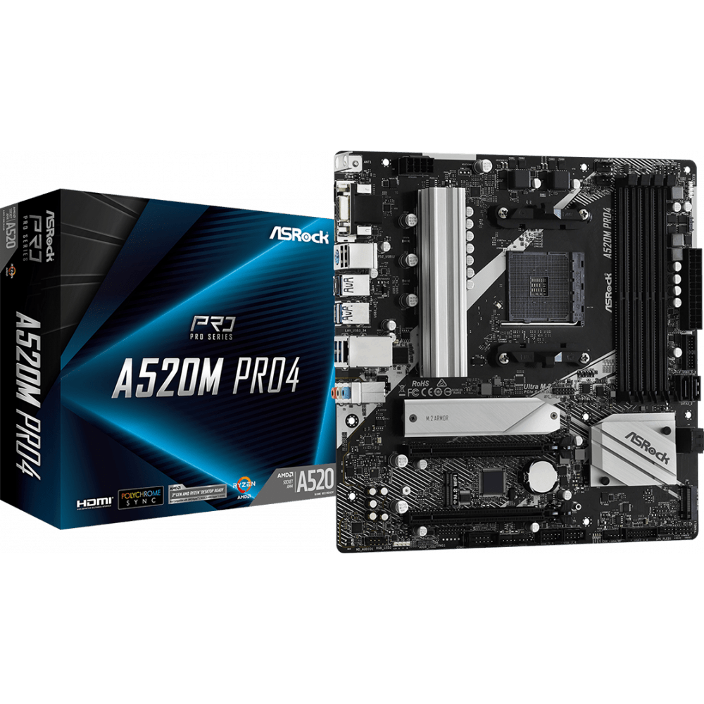 Carte mère ASRock A520M PRO4 - photo 4