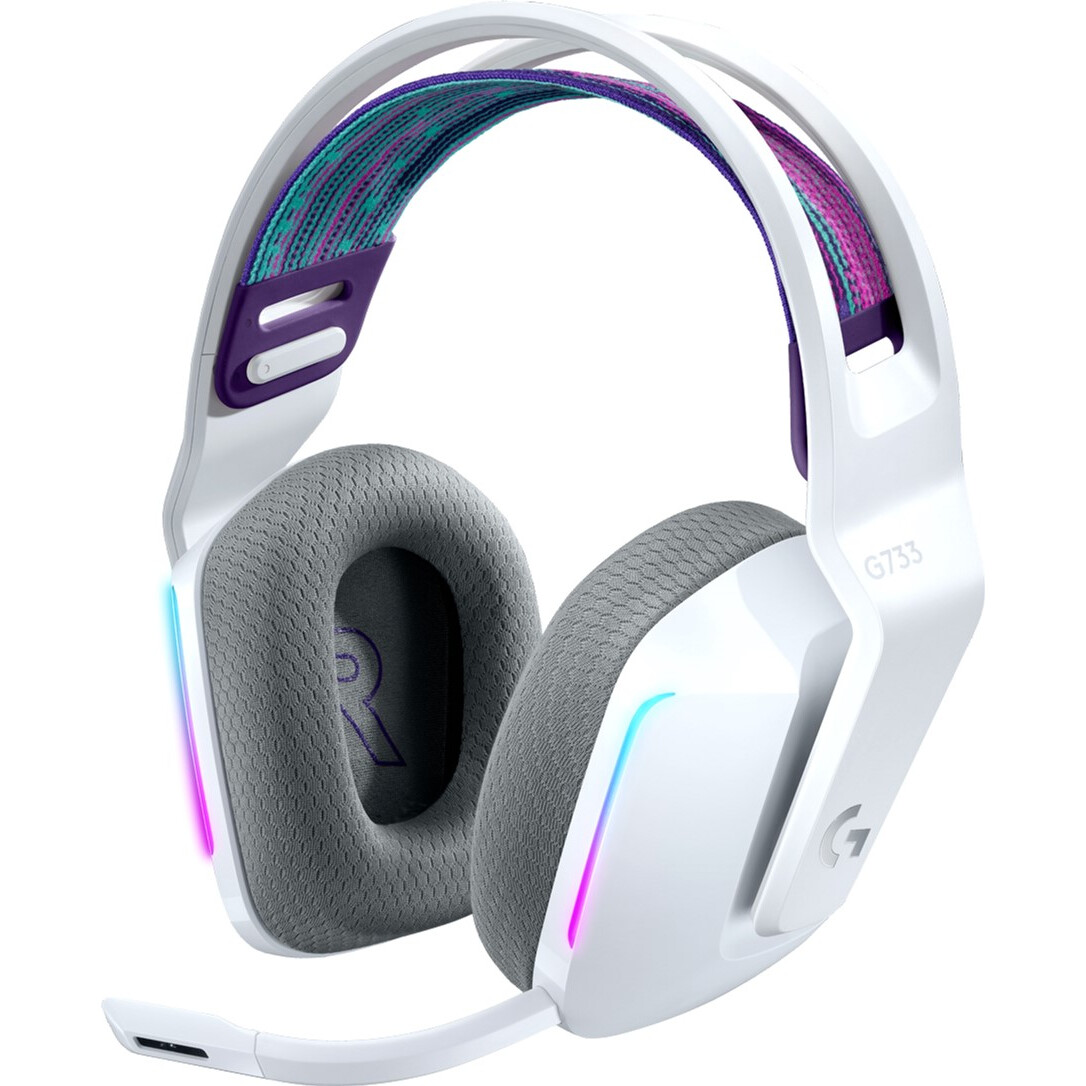 Casque Logitech G733 LIGHTSPEED Wireless RGB Gaming White (981-000883/981-000886)
