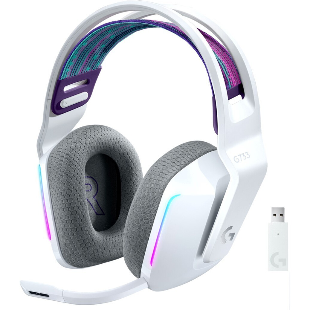 Casque Logitech G733 LIGHTSPEED Wireless RGB Gaming White (981-000883/981-000886) - photo 4