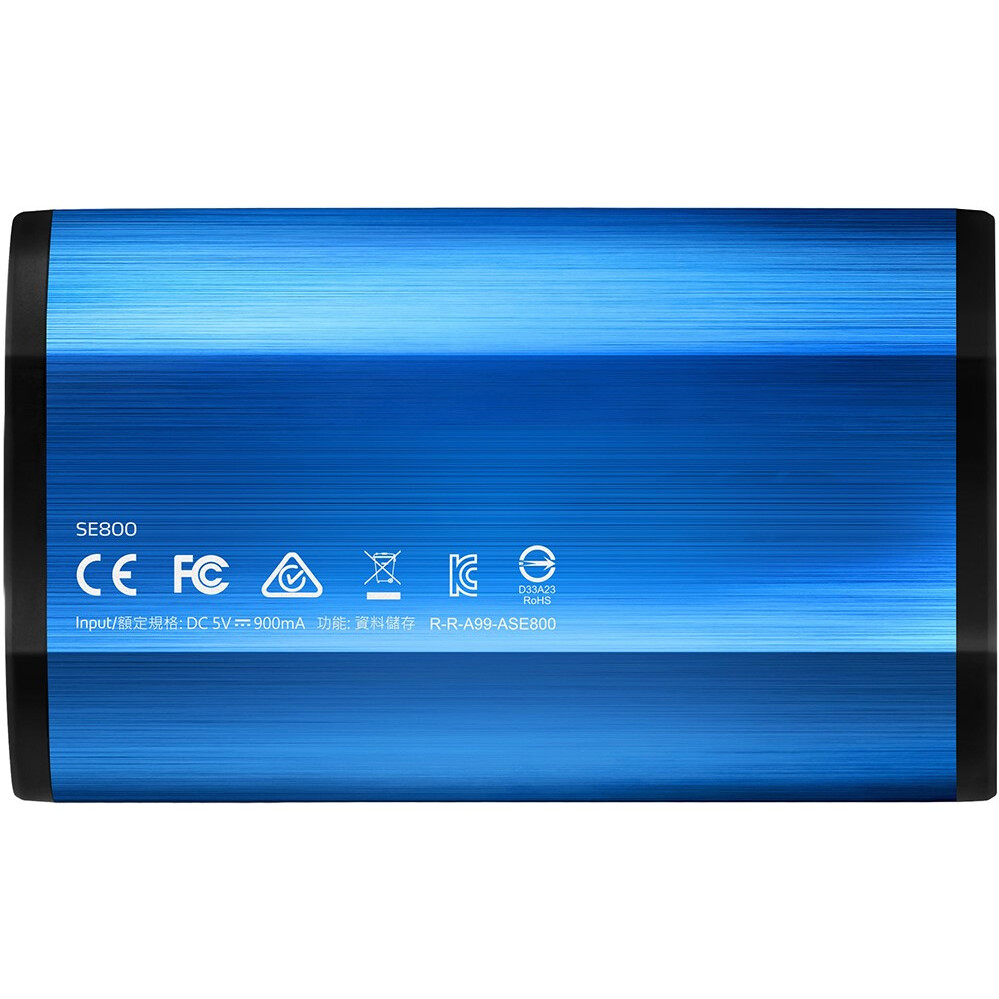 Ārējais SSD disks 1Tb ADATA SE800 Blue (ASE800-1TU32G2-CBL) - foto 4