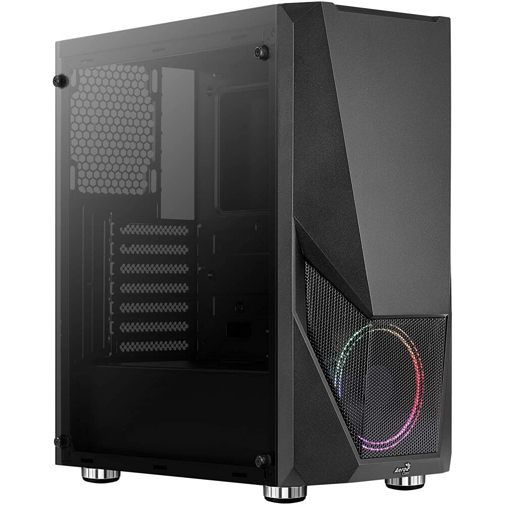 Boîtier AeroCool Zauron Saturn FRGB-G-BK-v1 Black - EN55244