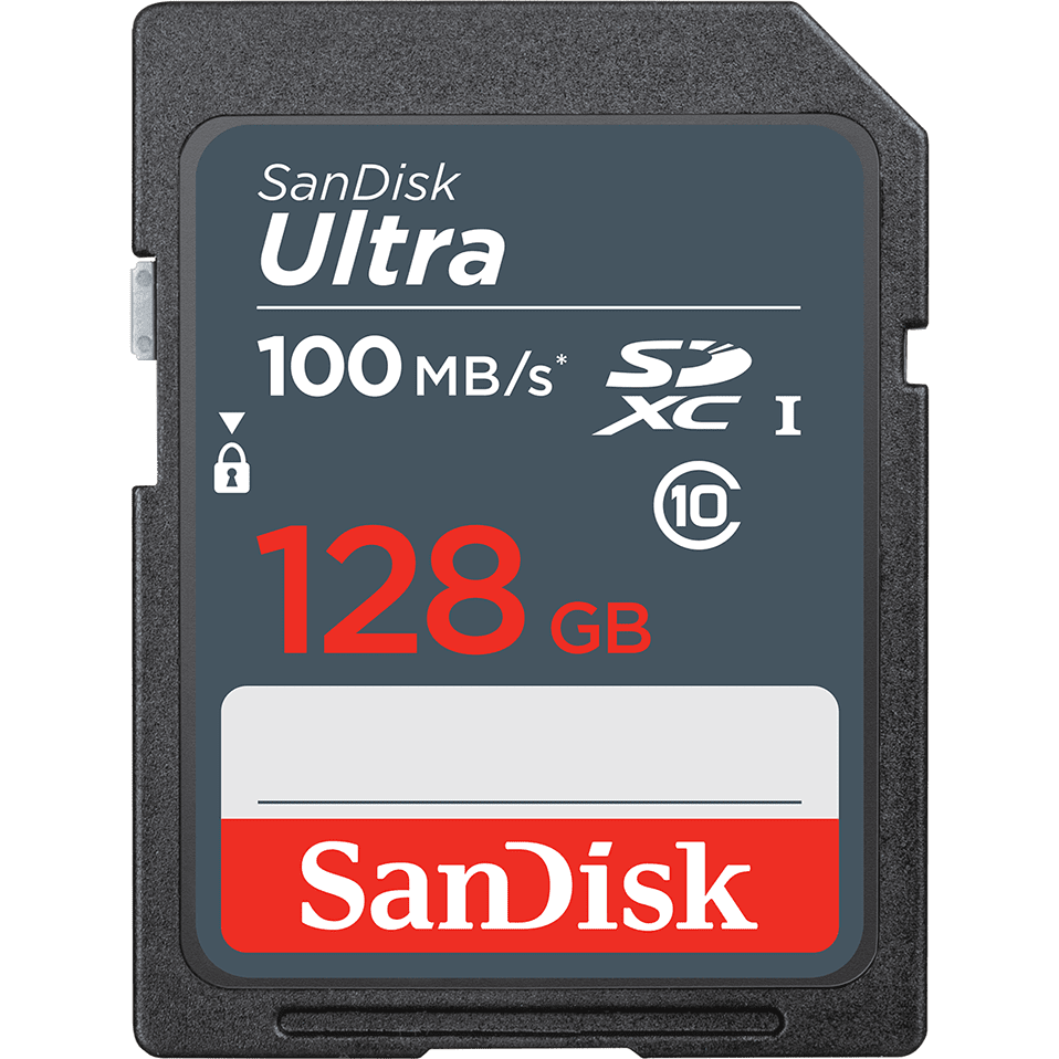 Carte mémoire 128GB SD SanDisk Ultra (SDSDUNR-128G-GN3IN)