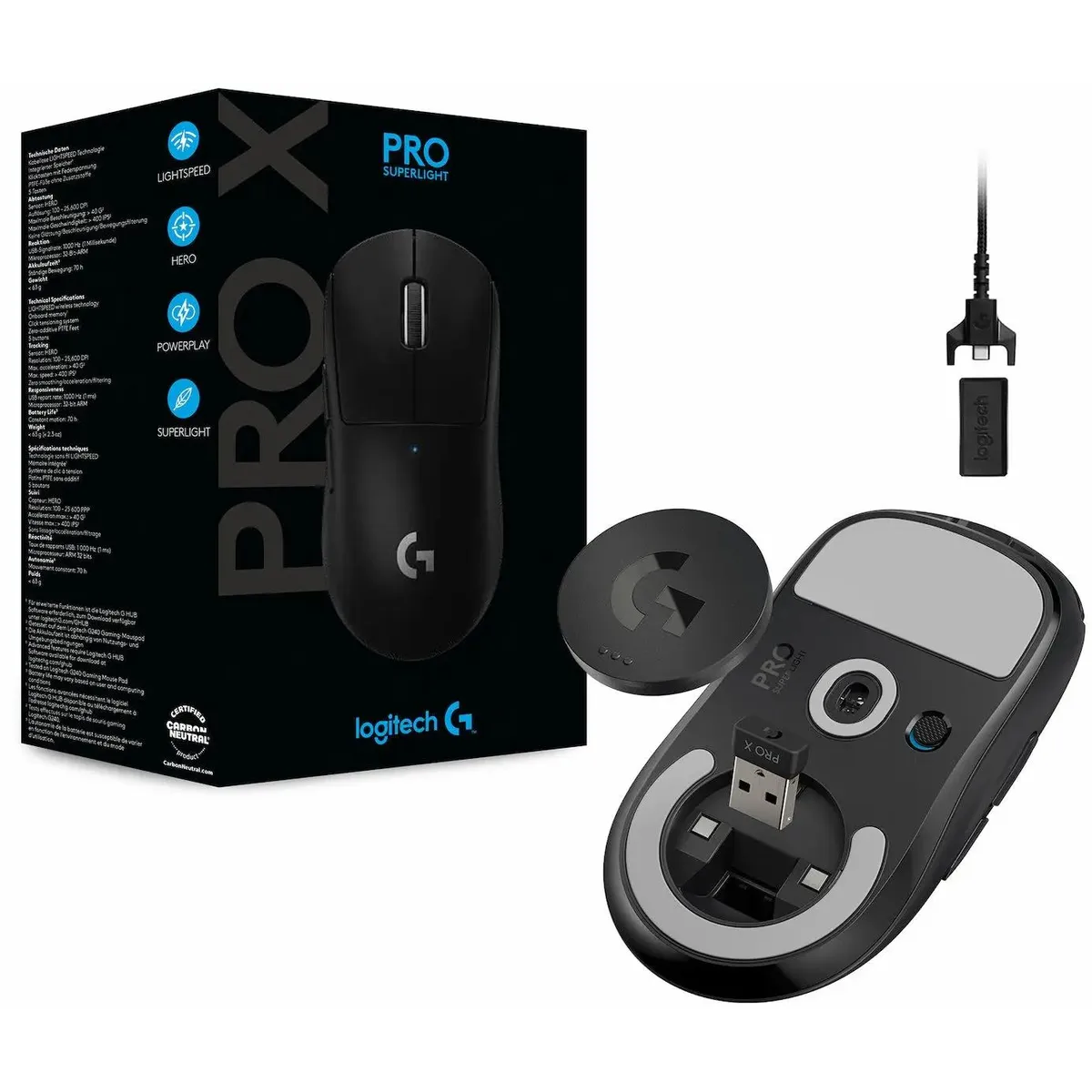 souris Logitech G Pro X Superlight Wireless Gaming Black (910-005880/5881/5882/5884) - 910-005881 - photo 10