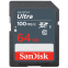 Carte mémoire 64GB SD SanDisk Ultra  (SDSDUNR-064G-GN3IN)
