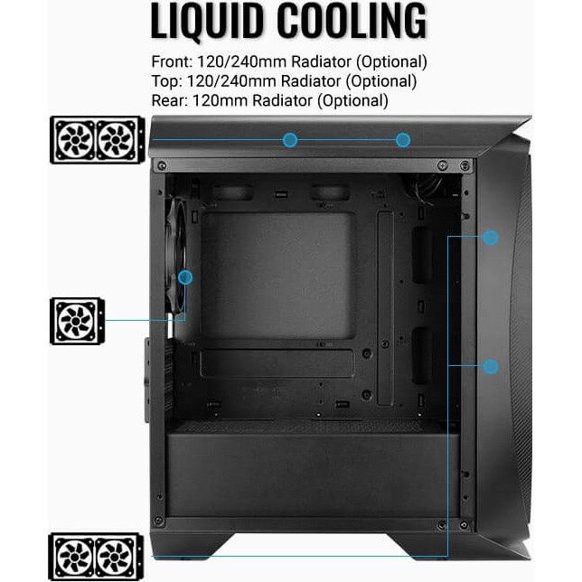 Boîtier AeroCool Aero One Mini Eclipse Black - EN52403/ACCS-PB18143.11 - photo 3