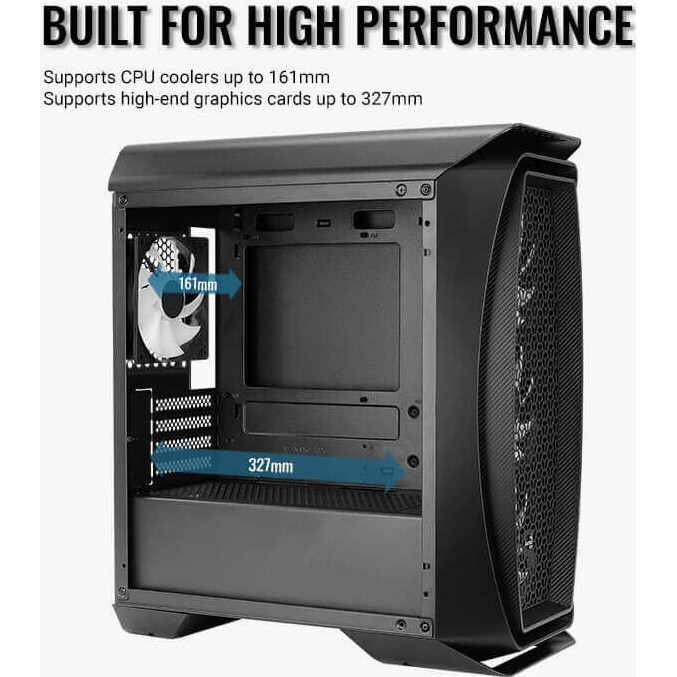 Boîtier AeroCool Aero One Mini Frost Black (Frost-G-BK-v1) - EN52380 - photo 2