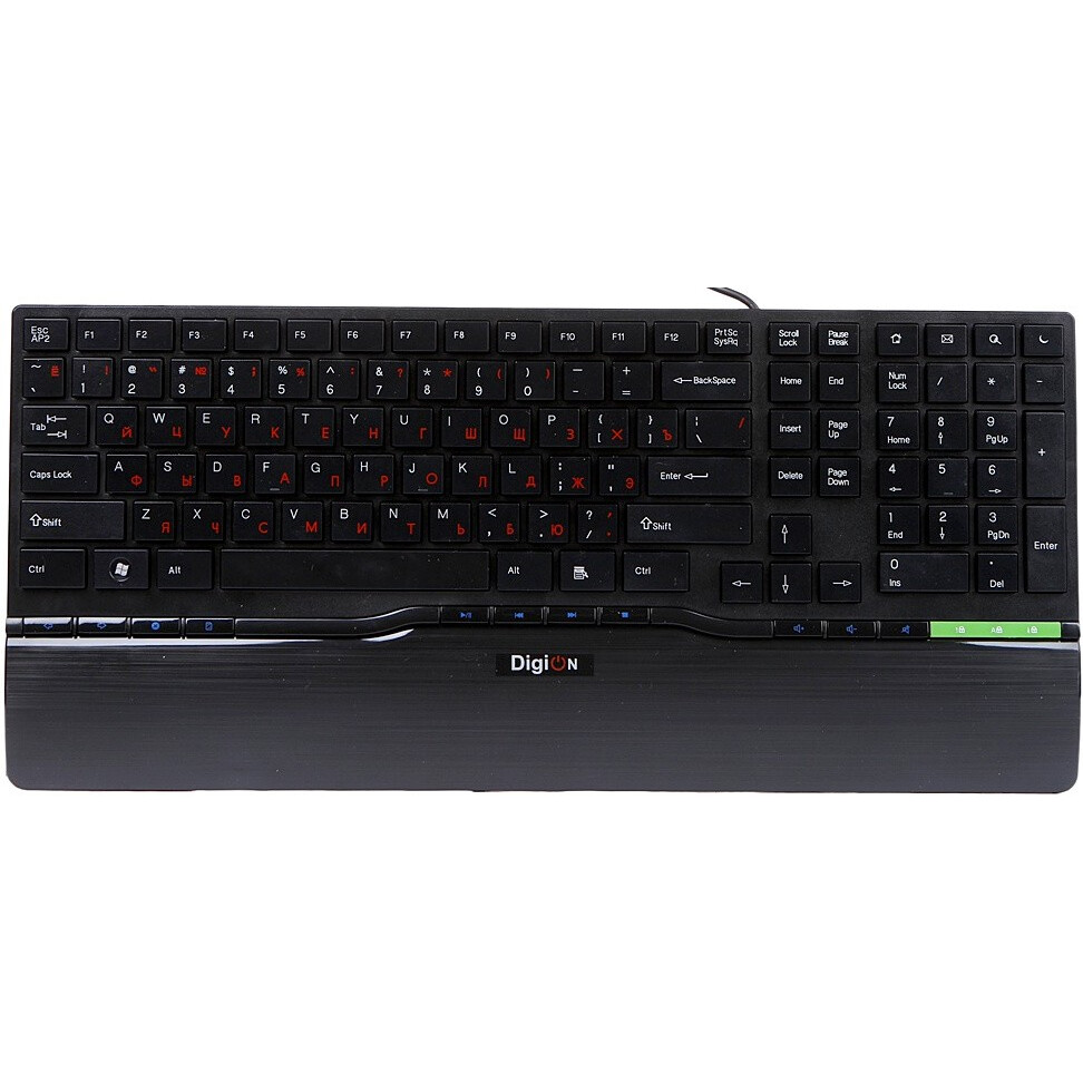 Tastatūra Delux Digion PTDLK1882U Black/Green