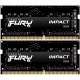 Mémoire vive 16GB DDR4 3200MHz Kingston Fury Impact SO-DIMM (KF432S20IBK2/16) (2x8GB KIT)