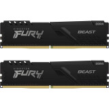 Mémoire vive 64GB DDR4 3200MHz Kingston Fury Beast Black (KF432C16BBK2/64) (2x32GB KIT)
