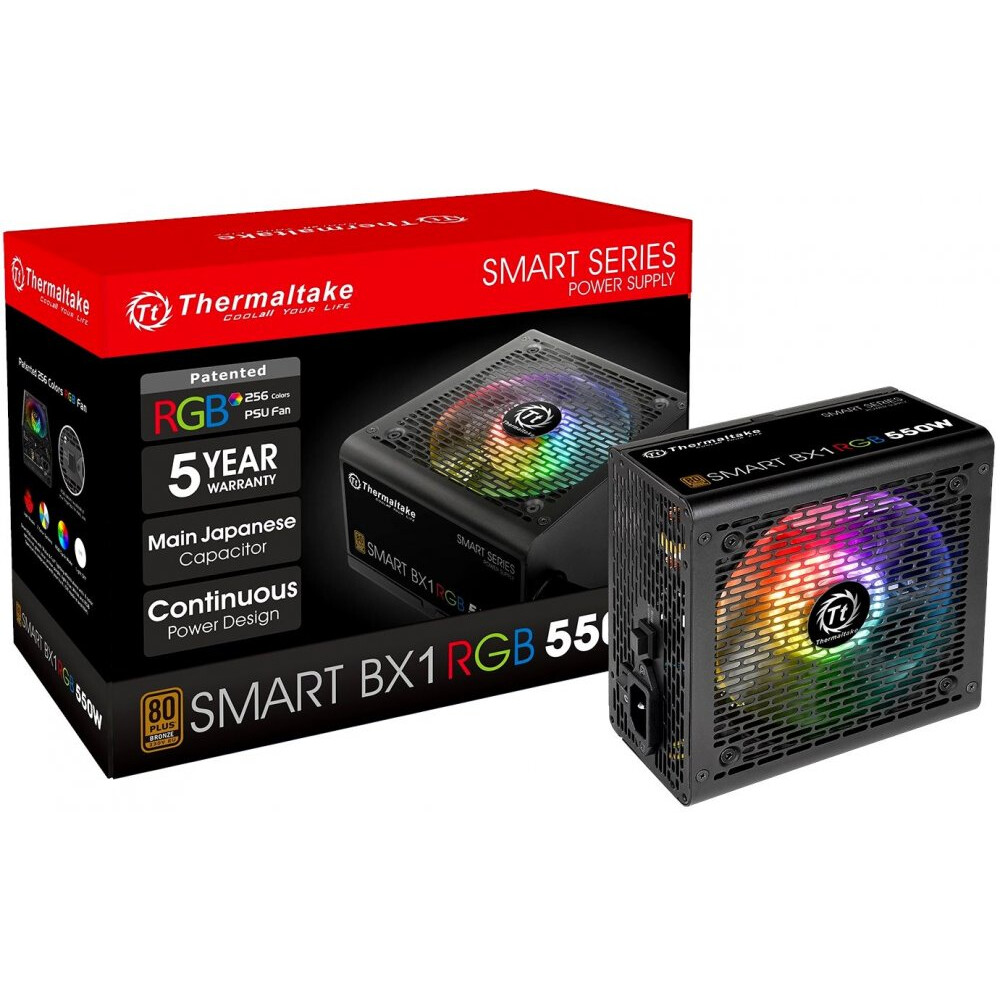 Barošanas bloks 550W Thermaltake Smart BX1 RGB (PS-SPR-0550NHSABE-1) - foto 6