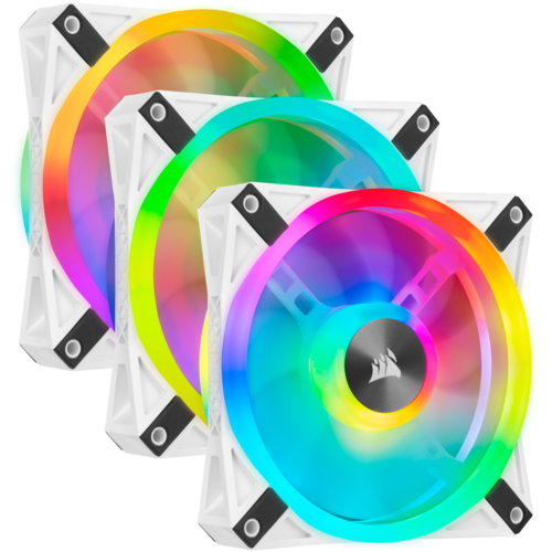 Ventilateur de boîtier Corsair iCUE QL120 RGB White Triple Pack (CO-9050104-WW)