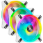Ventilateur de boîtier Corsair iCUE QL120 RGB White Triple Pack (CO-9050104-WW)