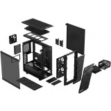Datoru korpuss Fractal Design Meshify 2 Compact Light TG Black (FD-C-MES2C-03)