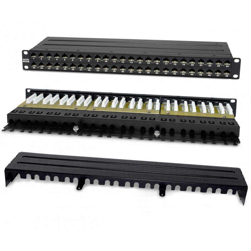 Montāžas panelis Hyperline PPHD-19-48-8P8C-C6A-110D