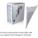 Boîtier Thermaltake Divider 500 TG ARGB Snow (CA-1T4-00M6WN-01)