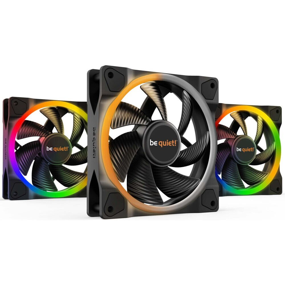 Ventilateur de boîtier Be Quiet Light Wings 120mm PWM (3 pcs) - BL076