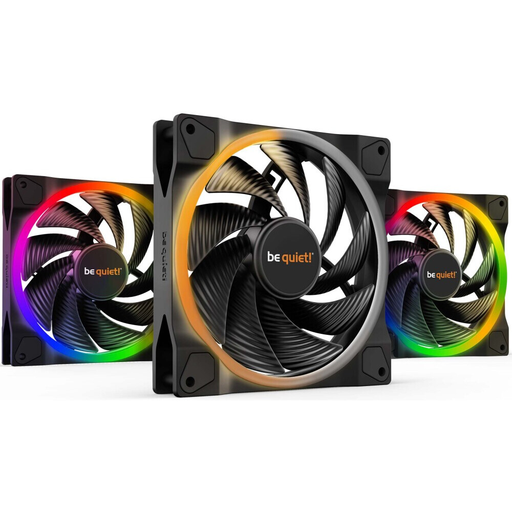 Ventilateur de boîtier Be Quiet Light Wings 140mm PWM High Speed, 3 pcs - BL079