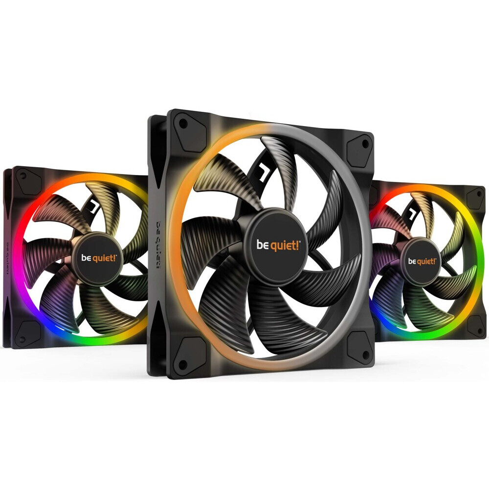 Ventilateur de boîtier Be Quiet Light Wings 140mm PWM (3 pcs) - BL078