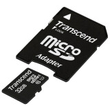 Atmiņas kartes 32Gb MicroSD Transcend + SD adapter (TS32GUSDU1)