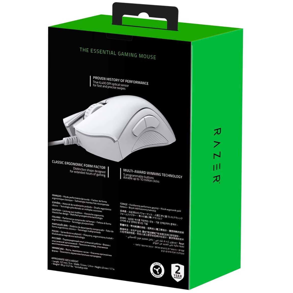 souris Razer DeathAdder Essential (2021) White - RZ01-03850200-R3M1 - photo 5