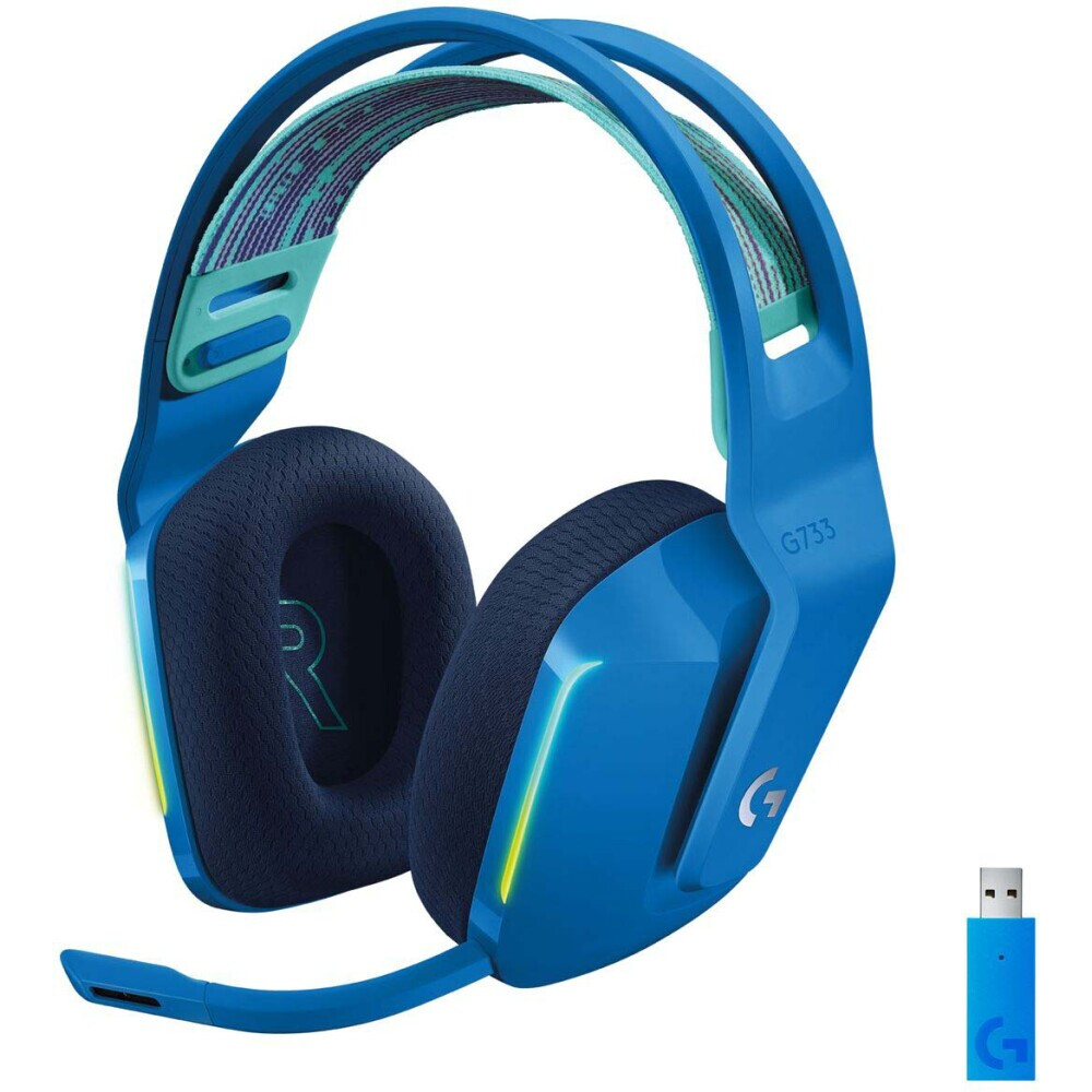 Casque audio Logitech G733 LIGHTSPEED Wireless RGB Gaming Blue (981-000943) - photo 2