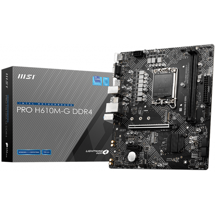 Carte mère MSI PRO H610M-G DDR4 - photo 5