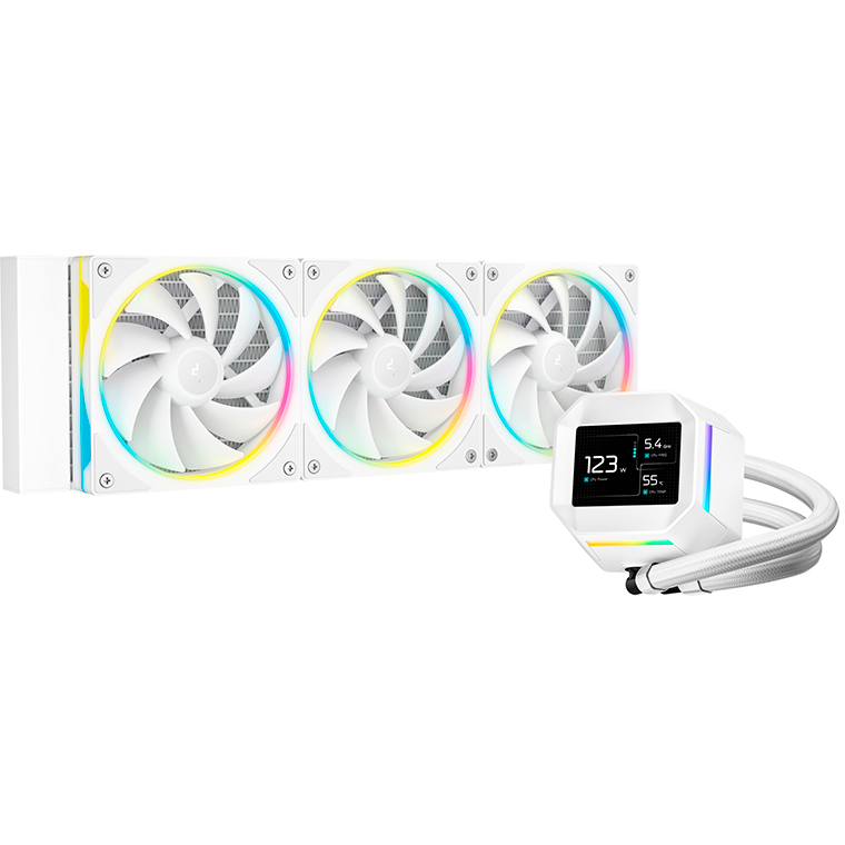 Système de refroidissement liquide DeepCool LM360 WH - R-LM360-WHDMMC-1