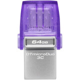 clé USB flash 64GB Kingston DataTraveler microDuo 3C G3 (DTDUO3CG3/64GB)