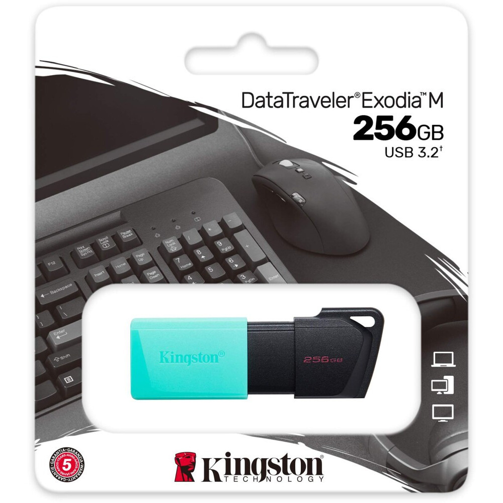 clé USB flash 256GB Kingston DataTraveler Exodia M Black/Green (DTXM/256GB) - photo 3
