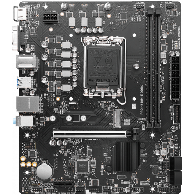 Carte mère MSI PRO H610M-E DDR4