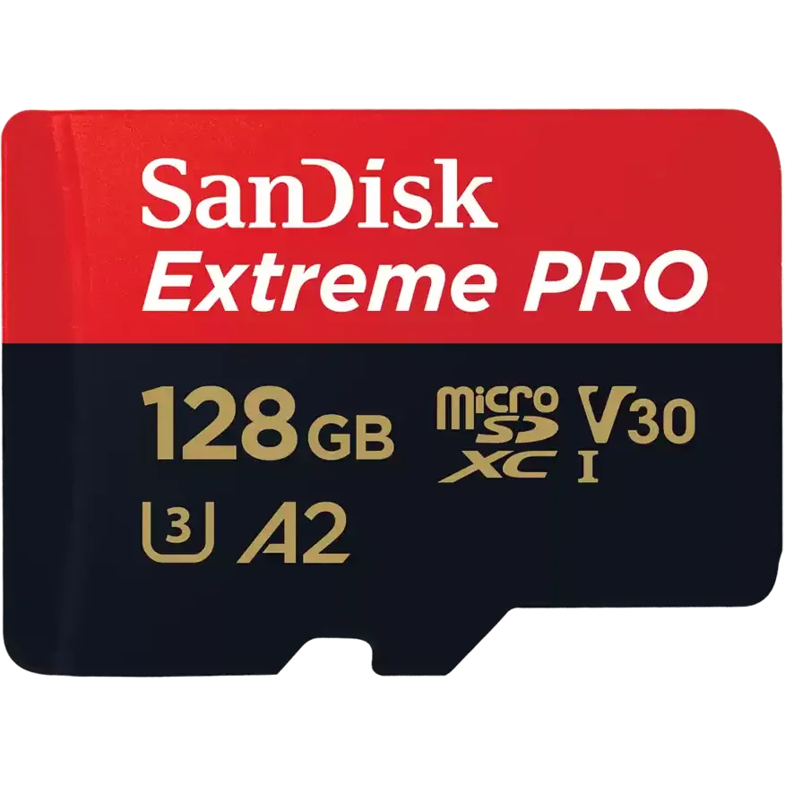 Carte mémoire 128GB MicroSD SanDisk Extreme Pro + SD adapter (SDSQXCD-128G-GN6MA)