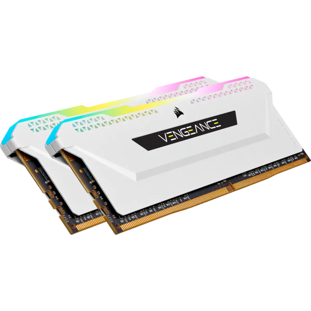 Mémoire vive 32GB DDR4 3200MHz Corsair Vengeance RGB Pro SL (CMH32GX4M2E3200C16W) (2x16GB KIT) - photo 3