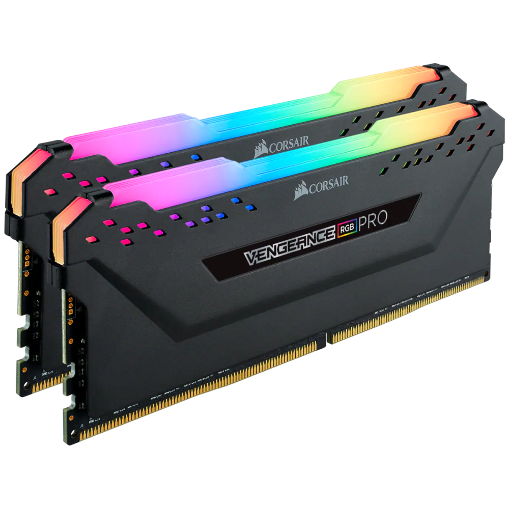 Mémoire vive 32GB DDR4 3200MHz Corsair Vengeance RGB PRO (CMW32GX4M2E3200C16) (2x16GB KIT)