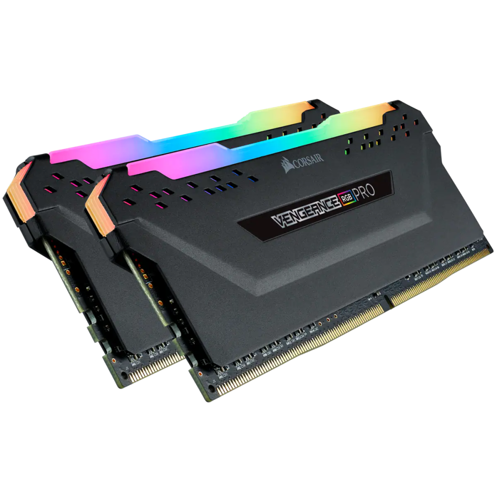 Mémoire vive 32GB DDR4 3200MHz Corsair Vengeance RGB PRO (CMW32GX4M2E3200C16) (2x16GB KIT) - photo 2