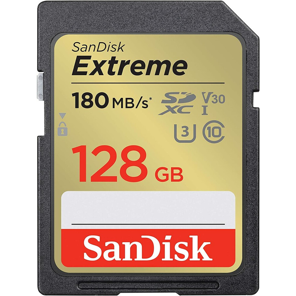 Carte mémoire 128GB SD SanDisk Extreme (SDSDXVA-128G-GNCIN)